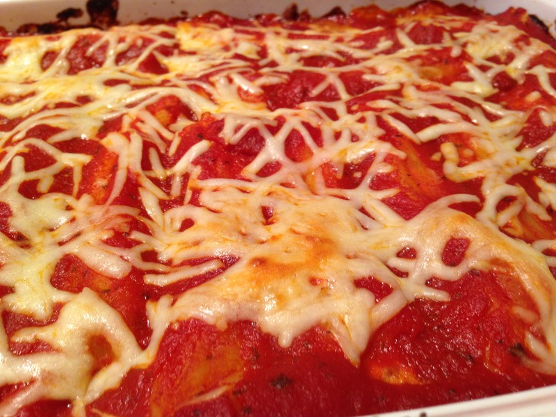 manicotti in pan