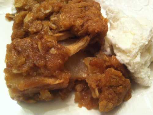 Rhubarb or Apple Crisp